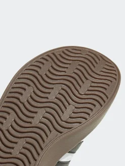 adidas White/Black VL Court 3.0 Hook and Loop Kids Trainers^BOY Sneakers|Sneakers