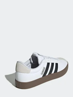 adidas White/Black VL Court Trainers^ Sneakers