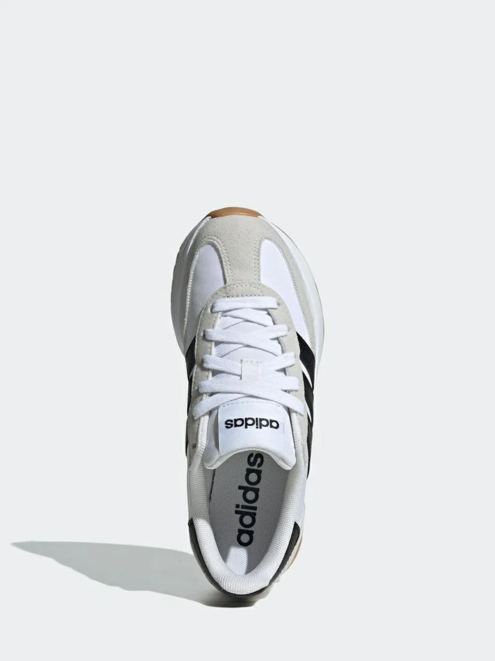 Clearance adidas White/Black/Grey Run 70s 2.0 Lace Junior Trainers