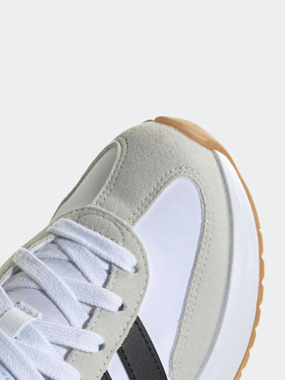 Clearance adidas White/Black/Grey Run 70s 2.0 Lace Junior Trainers