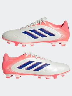 adidas White/Blue Adult Copa Pure 3 Club Firm/Multi Ground Boots^ Soccer Cleats