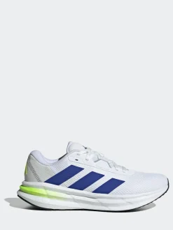 adidas White/Blue Galaxy 7 Running Trainers^ Sneakers