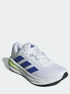 adidas White/Blue Galaxy 7 Running Trainers^ Sneakers