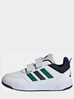 New adidas White/Green Tensaur Sport 3.0 Kids Trainers