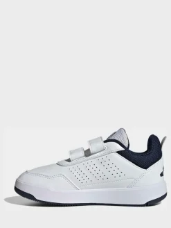 New adidas White/Green Tensaur Sport 3.0 Kids Trainers