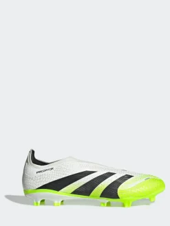 Clearance adidas White/Lemon Adult Predator League Laceless Firm/Multi Ground Boots