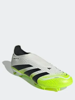 Clearance adidas White/Lemon Adult Predator League Laceless Firm/Multi Ground Boots
