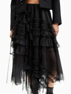 Sale All Saints AllSaints Jen Tulle Skirt Black