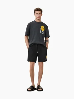 Clearance All Saints AllSaints Black Party Wave Swim Shorts