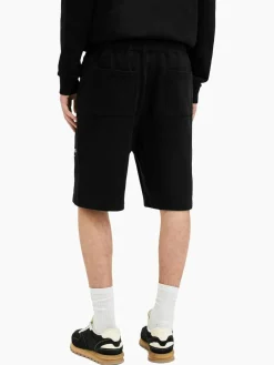 Online All Saints AllSaints Black Underground Black Relaxed Fit Sweatshorts