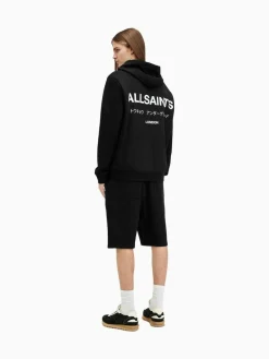 Online All Saints AllSaints Black Underground Black Relaxed Fit Sweatshorts