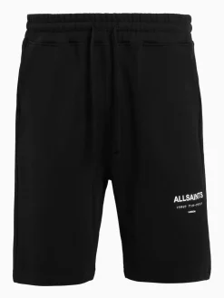Online All Saints AllSaints Black Underground Black Relaxed Fit Sweatshorts