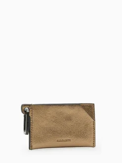 Clearance All Saints AllSaints Hex Cardholder Gold