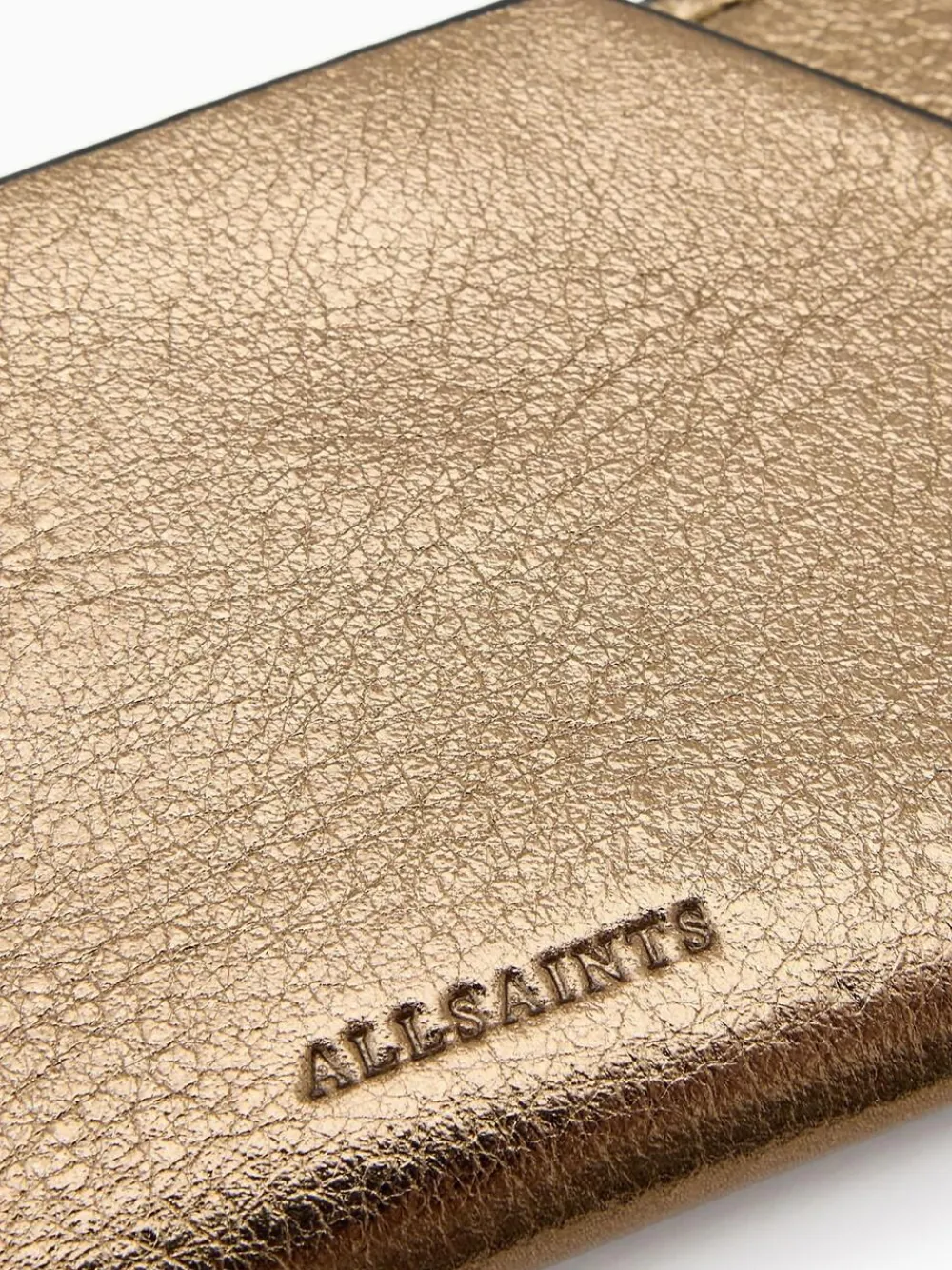 Clearance All Saints AllSaints Hex Cardholder Gold