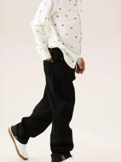 Outlet Angel & Rocket Black Straight Fit Eli Selvedge Jeans