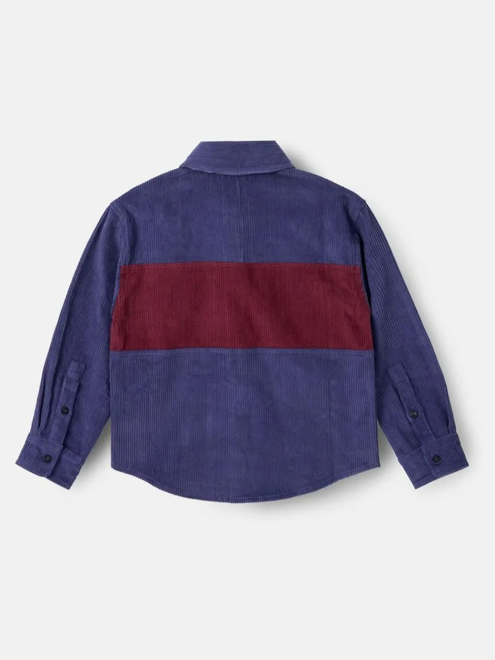 Best Angel & Rocket Blue Andres Panel Cord Overshirt