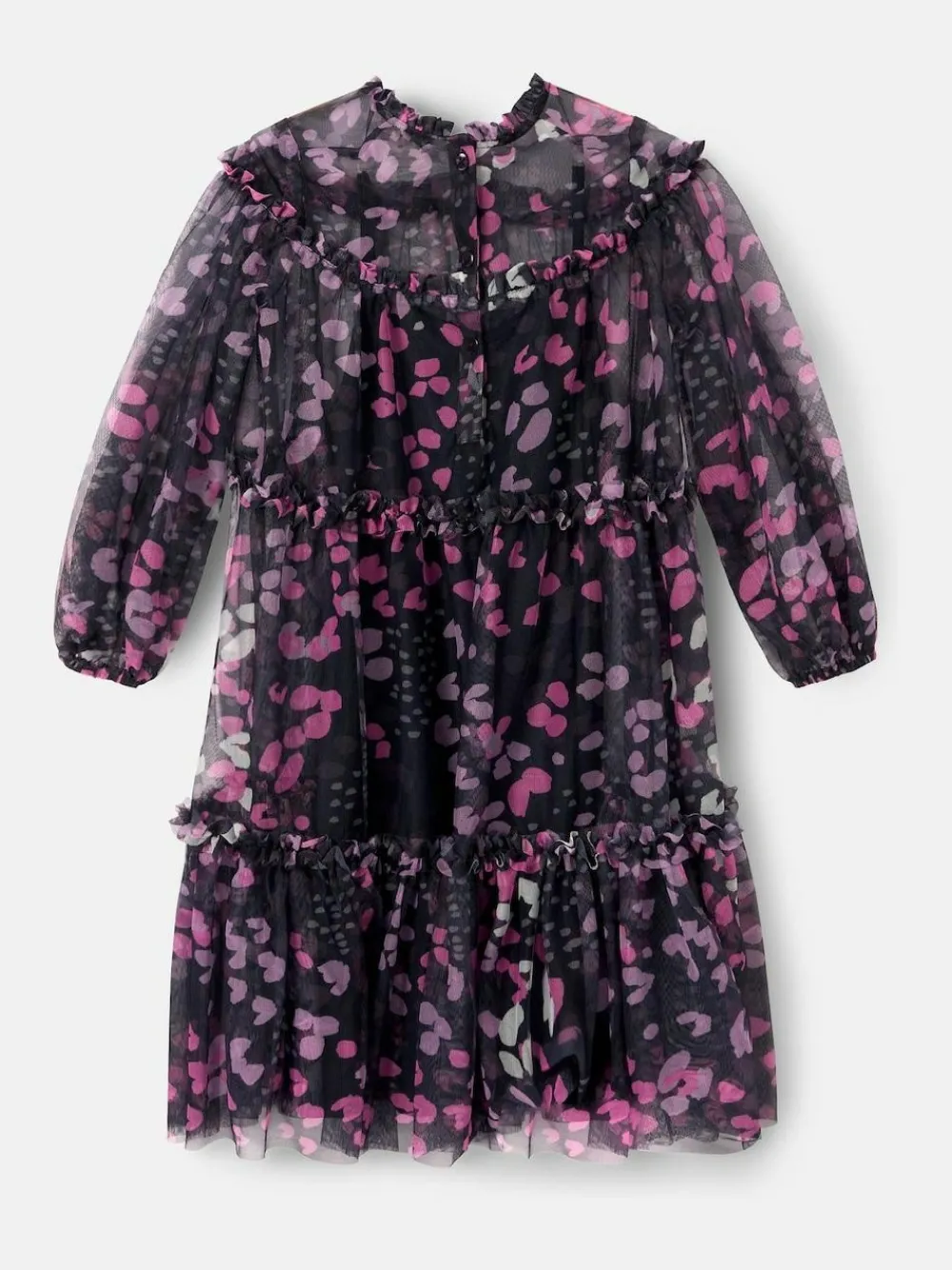 Angel & Rocket Blue Cara Printed Mesh Dress^ Occasionwear