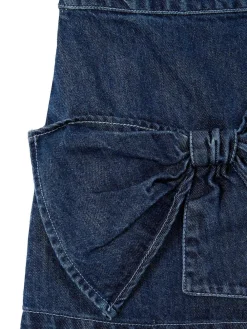 Angel & Rocket Blue Casey Denim Bow Aline Skirt^ Shorts & Skirts