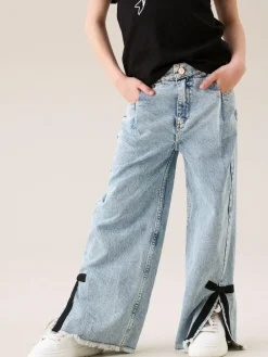 Outlet Angel & Rocket Blue Lena Bow Detail Straight Leg Jeans