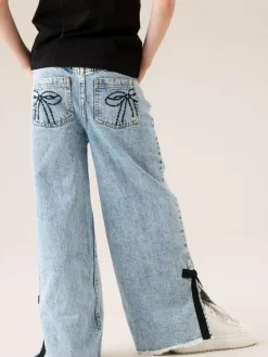 Outlet Angel & Rocket Blue Lena Bow Detail Straight Leg Jeans