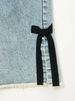 Outlet Angel & Rocket Blue Lena Bow Detail Straight Leg Jeans