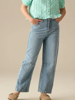 Outlet Angel & Rocket Blue Mollie Barrel Leg Denim Jeans