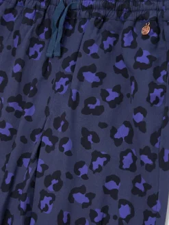 Best Angel & Rocket Blue Robyn Leopard Print Trousers