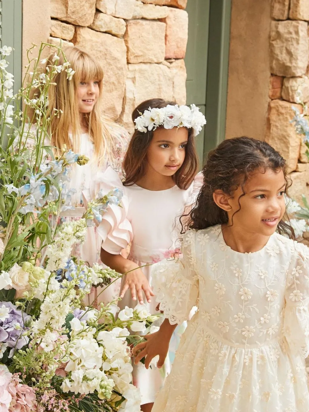 Angel & Rocket Cream Delphine Embellished Swing Dress^ Occasionwear