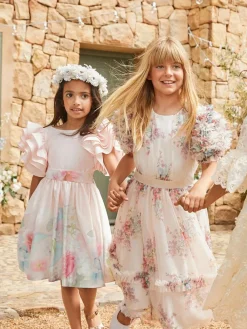 Angel & Rocket Cream Delphine Embellished Swing Dress^ Occasionwear