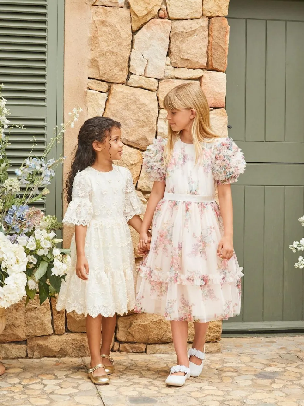 Angel & Rocket Cream Delphine Embellished Swing Dress^ Occasionwear