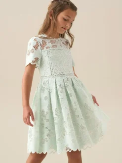 New Angel & Rocket Maeva Mint Lace Dress Green