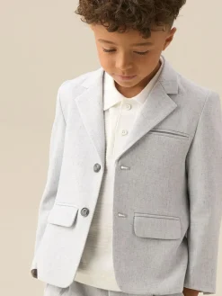 Angel & Rocket Grey Luca Smart Textured Blazer^BOY Suits & Vest