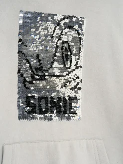 Angel & Rocket Grey Sonic Sequin 100% Cotton Hoodie^BOY Sweatshirts & Hoodies