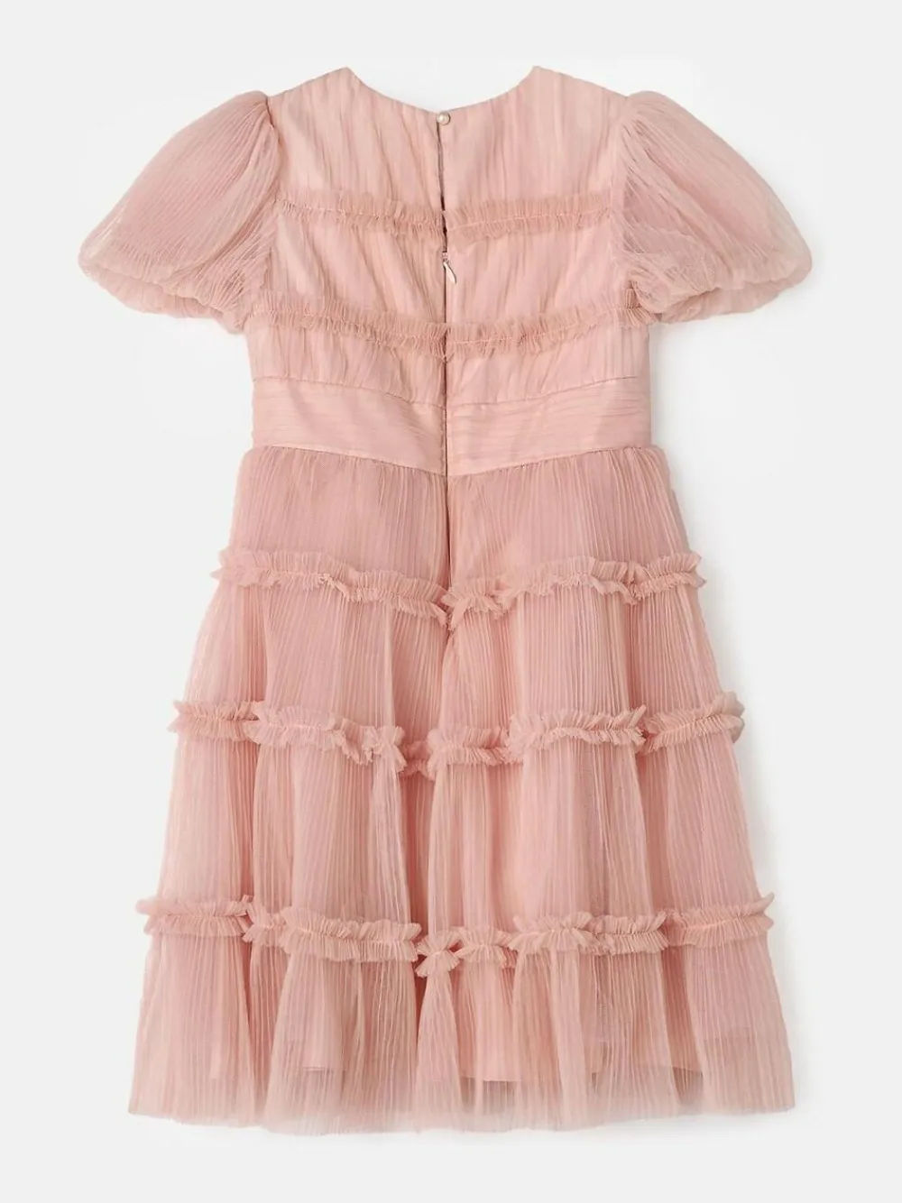 Angel & Rocket Pink Clara Pleated Mesh Corsage Dress^ Occasionwear