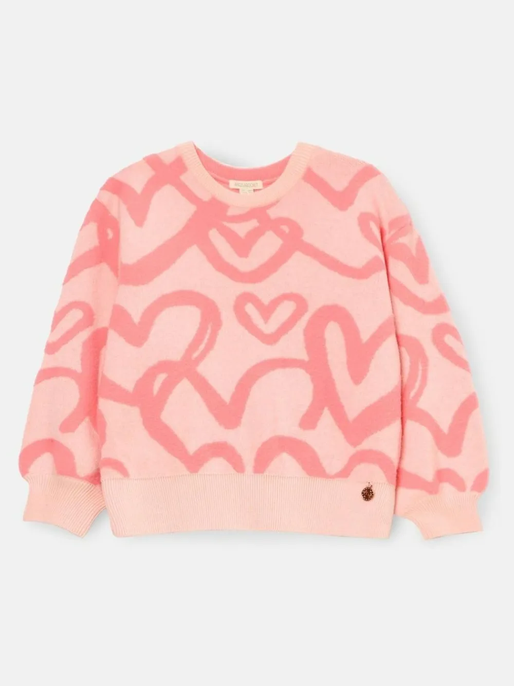 Angel & Rocket Pink Harlow Heart Jumper^ Knitwear & Sweaters|Knitwear