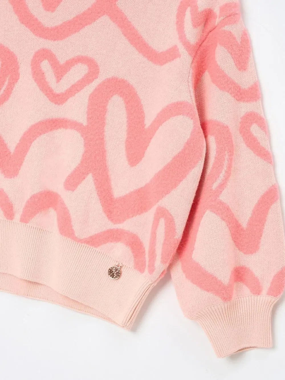 Angel & Rocket Pink Harlow Heart Jumper^ Knitwear & Sweaters|Knitwear
