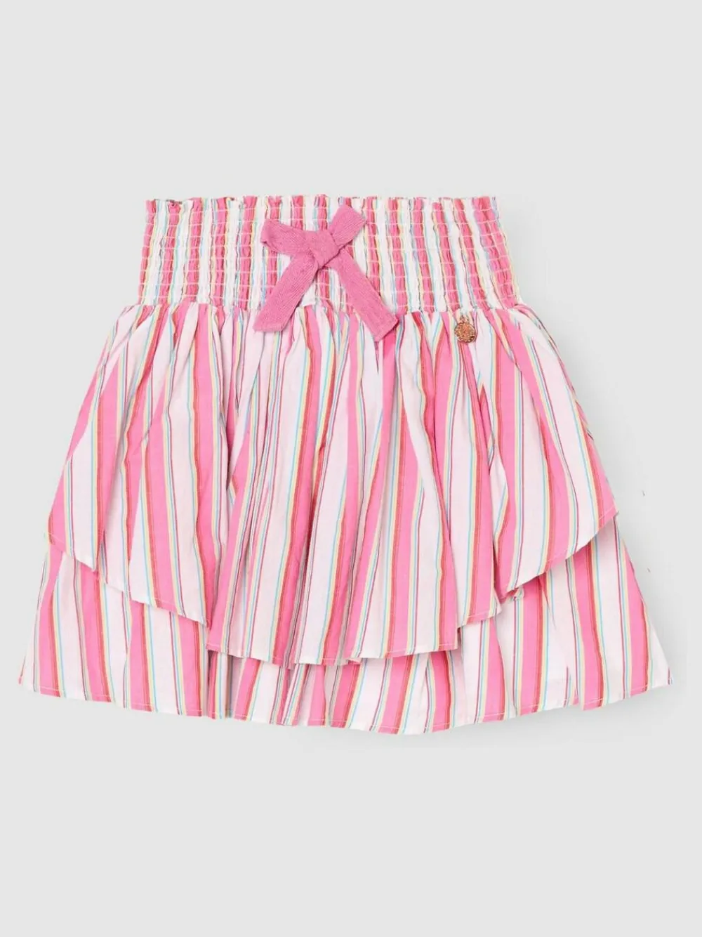 Angel & Rocket Pink Tammy Stripe Shirred Waist Mini Skirt^ Shorts & Skirts