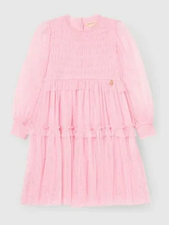 Online Angel & Rocket Willow Ivory Balloon Sleeve Boho Dress Pink