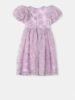 Angel & Rocket Purple Ines Purple Embellished Puff Sleeve Dress^ Occasionwear