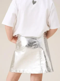 Best Angel & Rocket Silver Mallory Mini Skirt