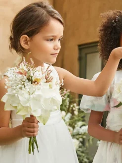 Hot Angel & Rocket White Charlotte Ballerina Bow Dress