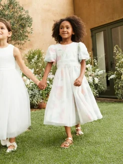 Hot Angel & Rocket White Charlotte Ballerina Bow Dress