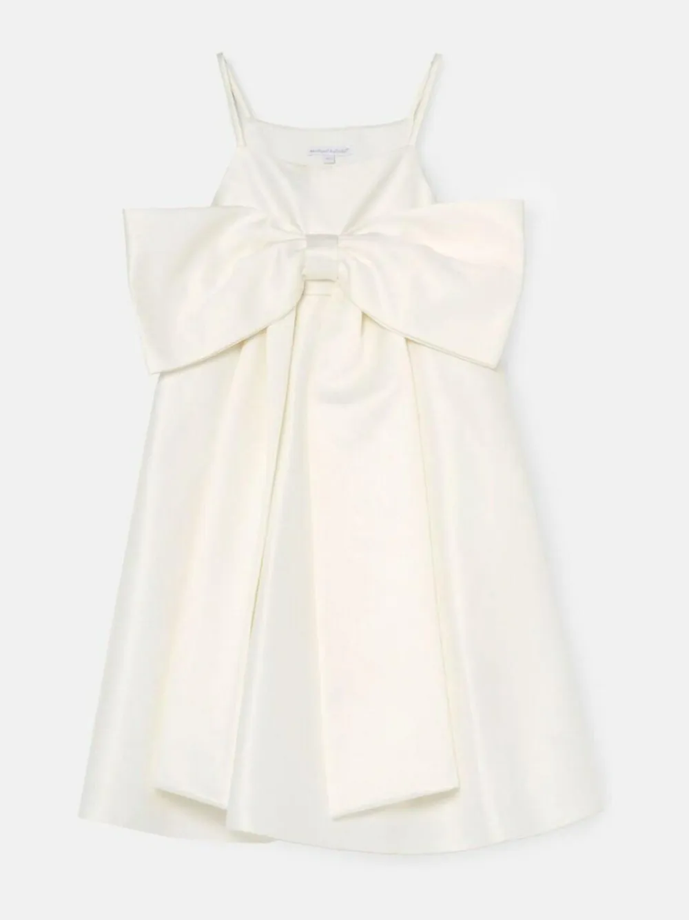 Angel & Rocket White Gabriella Bow Pleat Dress^ Occasionwear