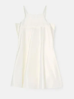 Angel & Rocket White Gabriella Bow Pleat Dress^ Occasionwear