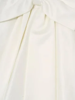 Angel & Rocket White Gabriella Bow Pleat Dress^ Occasionwear