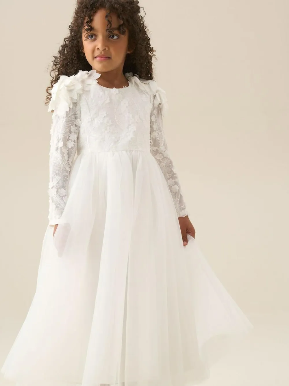 Angel & Rocket White Gabrielle Embellished Mesh Dress^ Dresses|Occasionwear