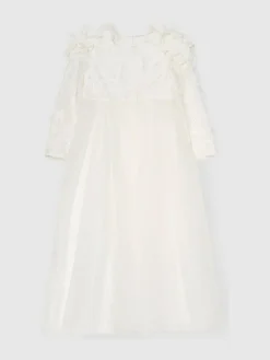 Angel & Rocket White Gabrielle Embellished Mesh Dress^ Dresses|Occasionwear