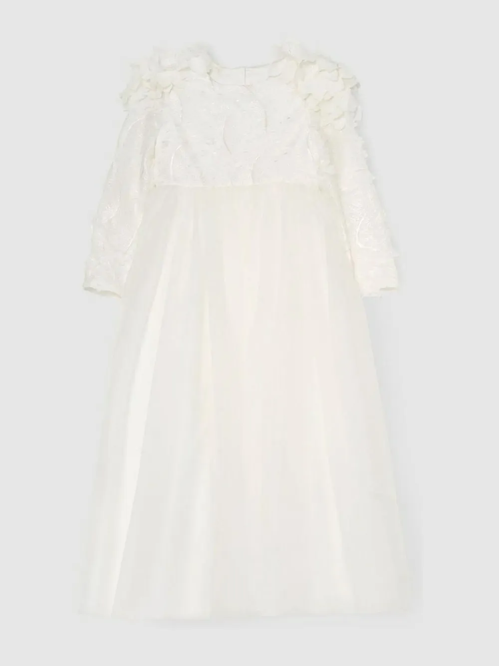 Angel & Rocket White Gabrielle Embellished Mesh Dress^ Dresses|Occasionwear