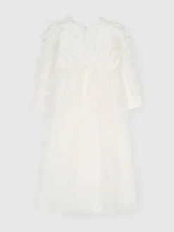 Angel & Rocket White Gabrielle Embellished Mesh Dress^ Dresses|Occasionwear