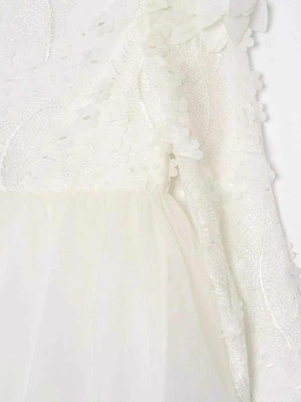 Angel & Rocket White Gabrielle Embellished Mesh Dress^ Dresses|Occasionwear